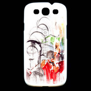 Coque Samsung Galaxy S3 Illustration de cycliste 2