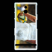 Coque Sony Xperia U Rugbyman avec ballon