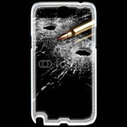 Coque Samsung Galaxy Note 2 Impacte de balle dans une vitre