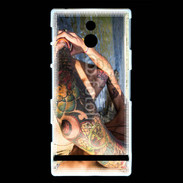 Coque Sony Xperia U Tatouage homme sexy