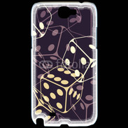 Coque Samsung Galaxy Note 2 Illustration de dés noirs