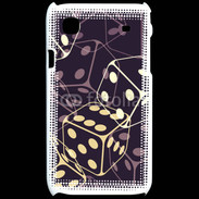 Coque Samsung Galaxy S Illustration de dés noirs