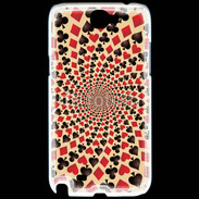 Coque Samsung Galaxy Note 2 Spirale symboles de carte