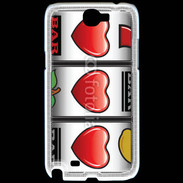 Coque Samsung Galaxy Note 2 Triple coeur machine à sous