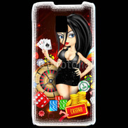 Coque LG P990 Lady au casino