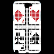 Coque Samsung Galaxy Note 2 Pixel card