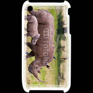 Coque iPhone 3G / 3GS Rhinocéros et son petit
