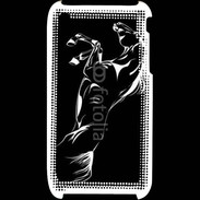 Coque iPhone 3G / 3GS Illustration cheval noir
