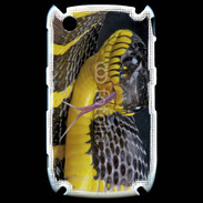 Coque Black Berry 8520 Serpent noir et jaune