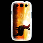 Coque Samsung Galaxy S3 Silhouette d'un cerf 5