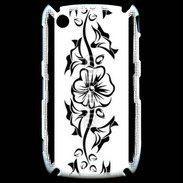 Coque Black Berry 8520 Tatouage de fleurs 5