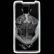 Coque LG P990 Tatouage d'un ange dans le dos