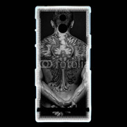 Coque Sony Xperia U Tatouage d'un ange dans le dos