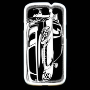 Coque Samsung Galaxy S3 Illustration voiture de sport en noir et blanc