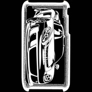 Coque iPhone 3G / 3GS Illustration voiture de sport en noir et blanc