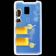 Coque LG P990 Jus d'orange sur la plage
