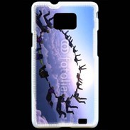 Coque Samsung Galaxy S2 Formation en cercle de parachutistes