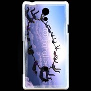 Coque Sony Xperia T Formation en cercle de parachutistes