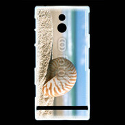 Coque Sony Xperia U Coquillage sur la plage 5