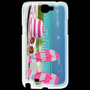 Coque Samsung Galaxy Note 2 La vie en rose à la plage