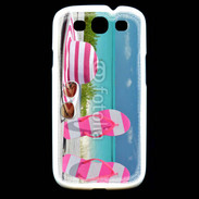 Coque Samsung Galaxy S3 La vie en rose à la plage