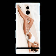 Coque Sony Xperia U Sexy à la plage