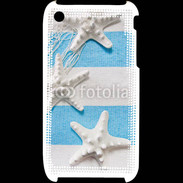 Coque iPhone 3G / 3GS La mer en bleu et blanc