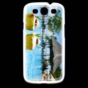 Coque Samsung Galaxy S3 Pina colada au bord de la piscine