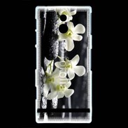 Coque Sony Xperia U Orchidée blanche Zen 11