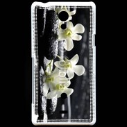 Coque Sony Xperia T Orchidée blanche Zen 11