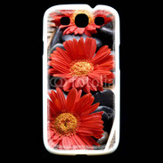 Coque Samsung Galaxy S3 Fleurs Zen rouge 10