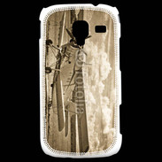 Coque Samsung Galaxy Ace 2 Vieux biplans en noir et blanc