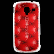 Coque Samsung Galaxy Ace 2 Capitonnage cuir rouge