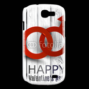 Coque Samsung Galaxy Express Saint valentin sur fond bois