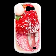 Coque Samsung Galaxy Express Fraise et bouche