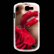 Coque Samsung Galaxy Express Bouche et rose glamour