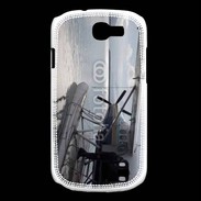 Coque Samsung Galaxy Express Hydravion noir et blanc