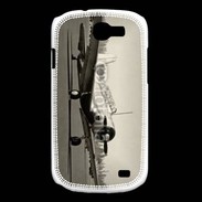 Coque Samsung Galaxy Express Avion T6 noir et blanc