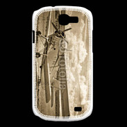 Coque Samsung Galaxy Express Vieux biplans en noir et blanc