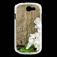 Coque Samsung Galaxy Express Fleurs sur fond en bois