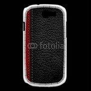 Coque Samsung Galaxy Express Effet cuir noir et rouge