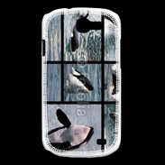 Coque Samsung Galaxy Express Orque noir et blanc