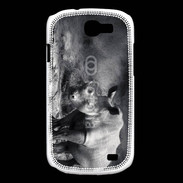 Coque Samsung Galaxy Express Rhinocéros noir et blanc