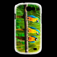 Coque Samsung Galaxy Express Trois perroquets bleu et jaune