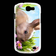 Coque Samsung Galaxy Express Lapin et fleurs