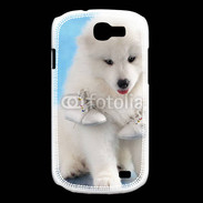 Coque Samsung Galaxy Express Chien blanc et paire de chaussons