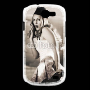 Coque Samsung Galaxy Express Femme avec fond avion