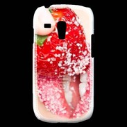 Coque Samsung Galaxy S3 Mini Fraise et bouche