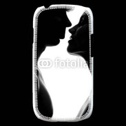 Coque Samsung Galaxy S3 Mini Couple d'amoureux en noir et blanc