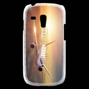 Coque Samsung Galaxy S3 Mini Avion de ligne au coucher de soleil